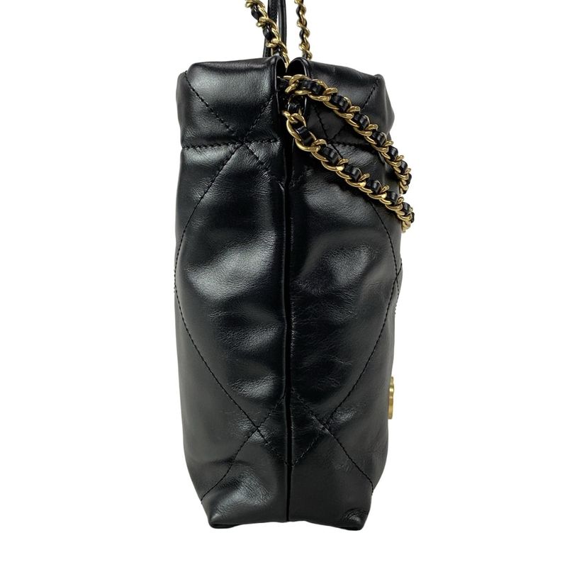 Chanel Shoulder Bag Chanel 22 Mini Handbag As3980 Black 2way/chain Shoulder/vint