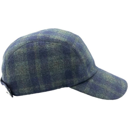 12169 Hermes Casket Nevata Punk Corrige Wool Check Cap Hat