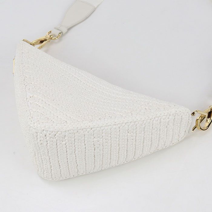 Prada 1bh190 Crossbody Shoulder Bag Raffia Women