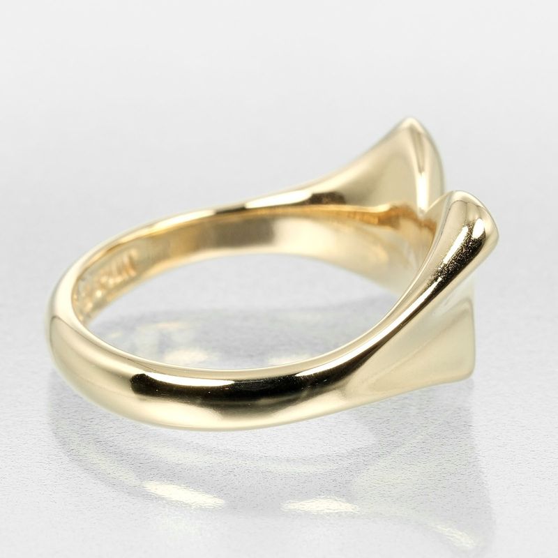 Tiffany & Co Ribbon 18K Yellow Gold No 7 Ladies 4.64g Ring