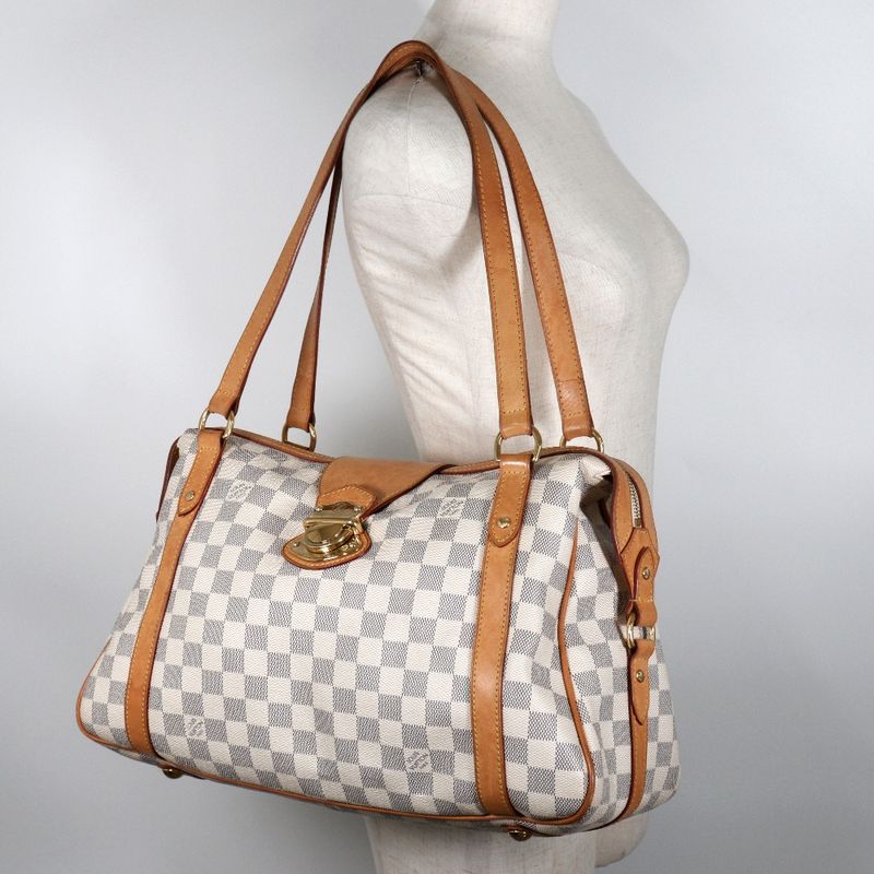 Louis Vuitton Stresa PM N42220 Damier Azure Canvas Fl4019 Ladies Shoulder Bag