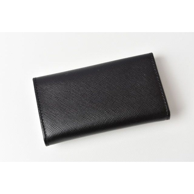Prada Key Case Holder 6 Rings 1 Pg222 Black — view 7