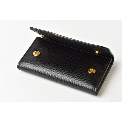 Prada Key Case Holder 6 Rings 1 Pg222 Black — view 8