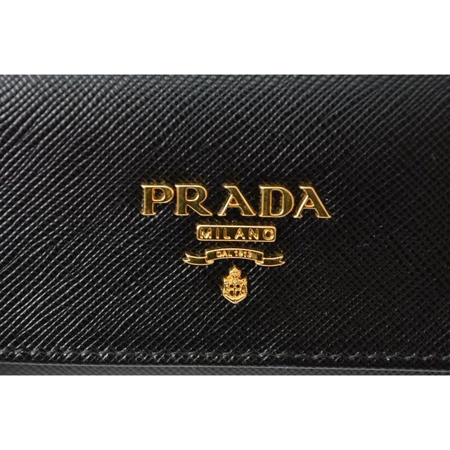 Prada Key Case Holder 6 Rings 1 Pg222 Black — view 10