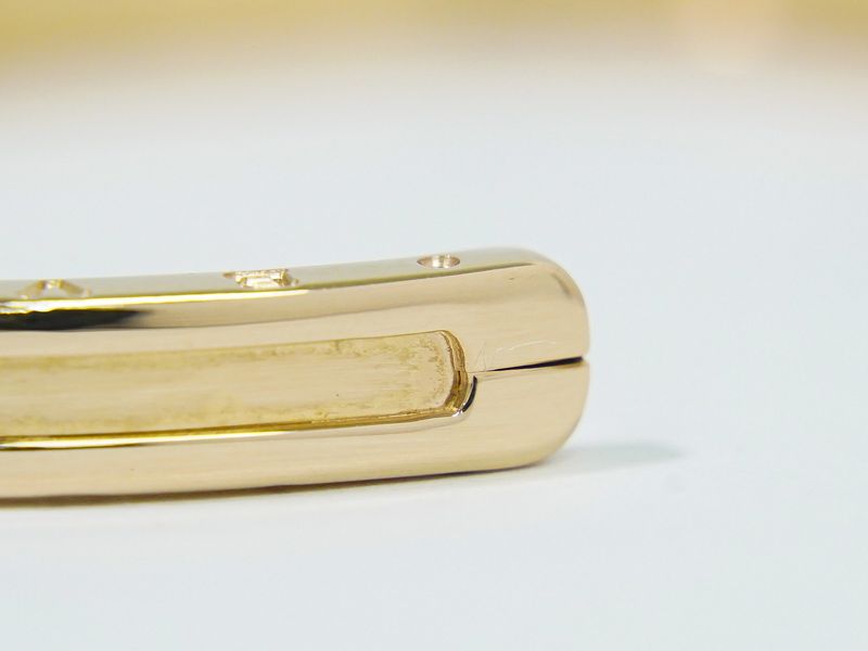 Authentic Bulgari Bvlgari B-zero1 750 PG Bangle Pink Gold Accessories Jewelry