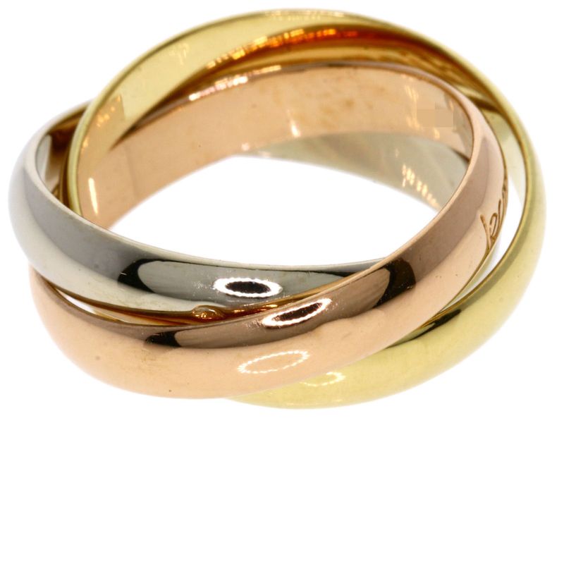 Cartier Trinity #50 Ring 18K Yellow Gold 18K White Gold 18K Pink Gold Ladies