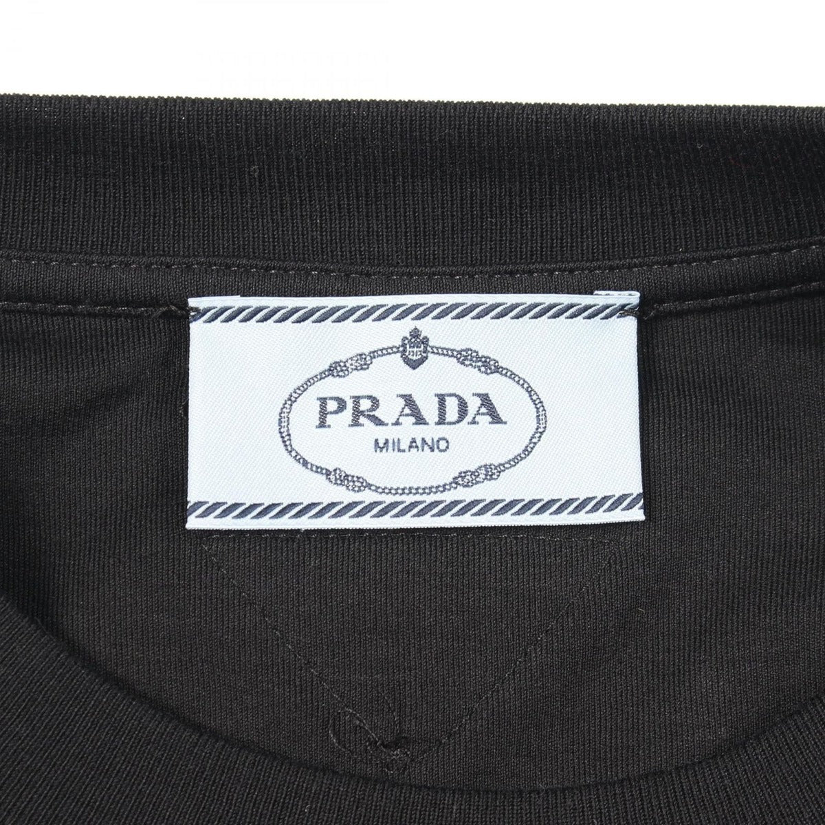 Prada Short Sleeve T-Shirt Cropped Cotton — view 3
