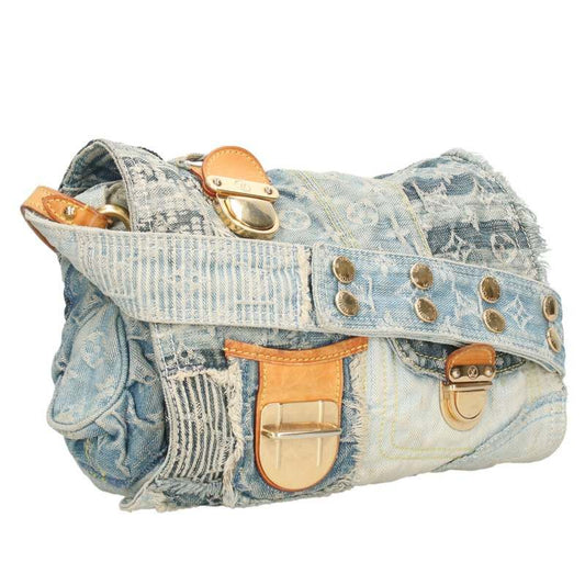 Louis Vuitton M95374 Patchwork Postie Monogram Denim Shoulder Bag Men's