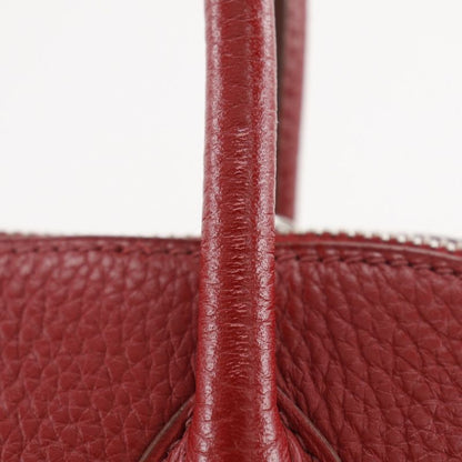 Hermes Bolide 31 Taurillon Clemence Rouge Garance Red/silver Hardware □Q Ladies