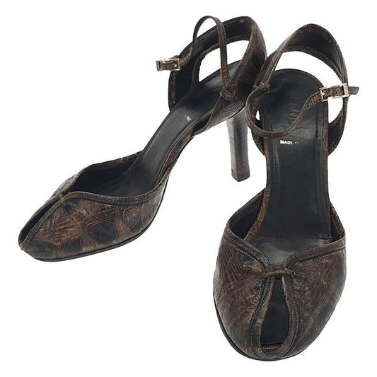 Fendi - Strap Open Toe Sandals - 35 1 2 - Brown - Women's