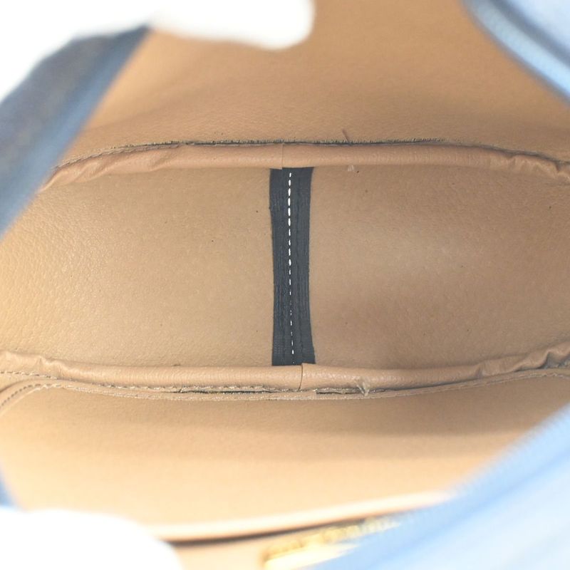 Christian DIOR Shoulder Bag Navy Leather 32ka674