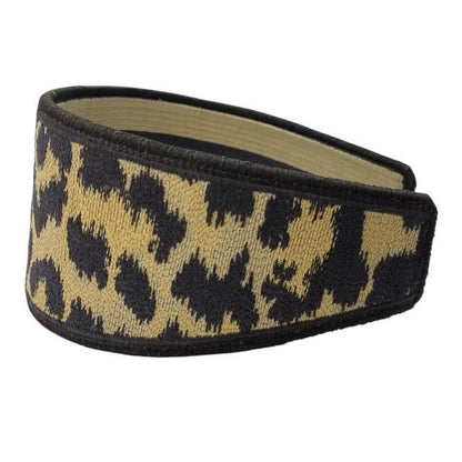 Christian DIOR Oblique Catsuit Headband Hair Accessory Leopard Brown Canvas