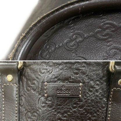 Gucci Boston Bag 206500 Guccissima Brown Travel Large Capacity