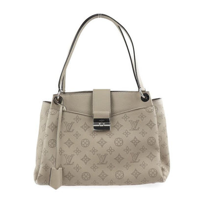 Louis Vuitton Svres Handbag Leather Galle Beige Silver Hardware