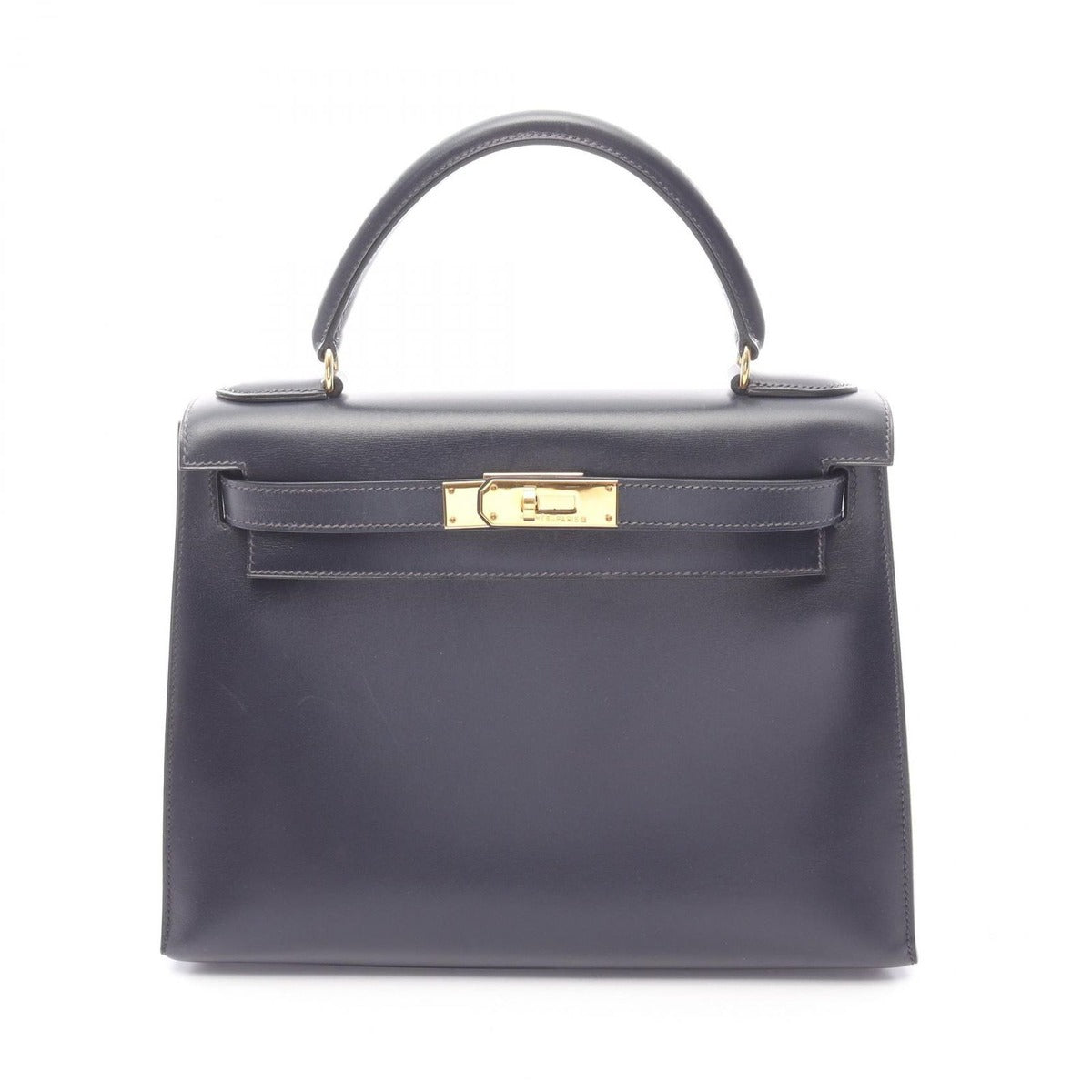 Hermes Handbag Kelly 28 Blue Indigo