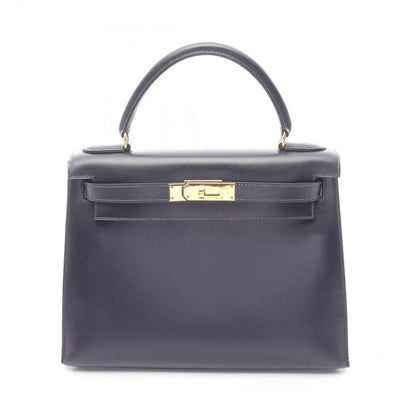 Hermes Handbag Kelly 28 Blue Indigo