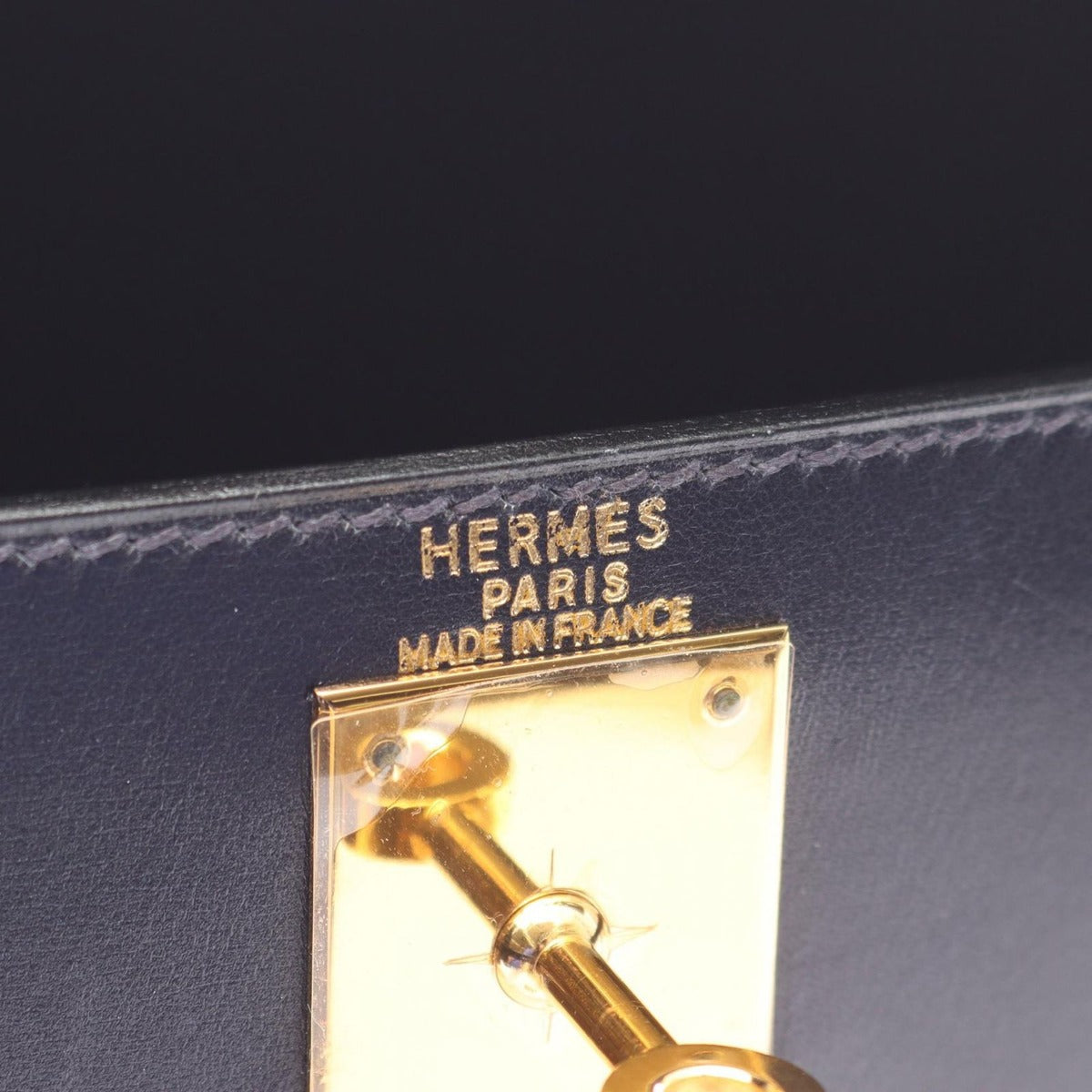 Hermes Handbag Kelly 28 Blue Indigo — view 4