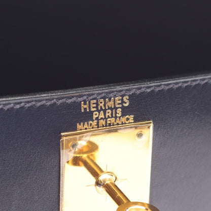 Hermes Handbag Kelly 28 Blue Indigo — view 4