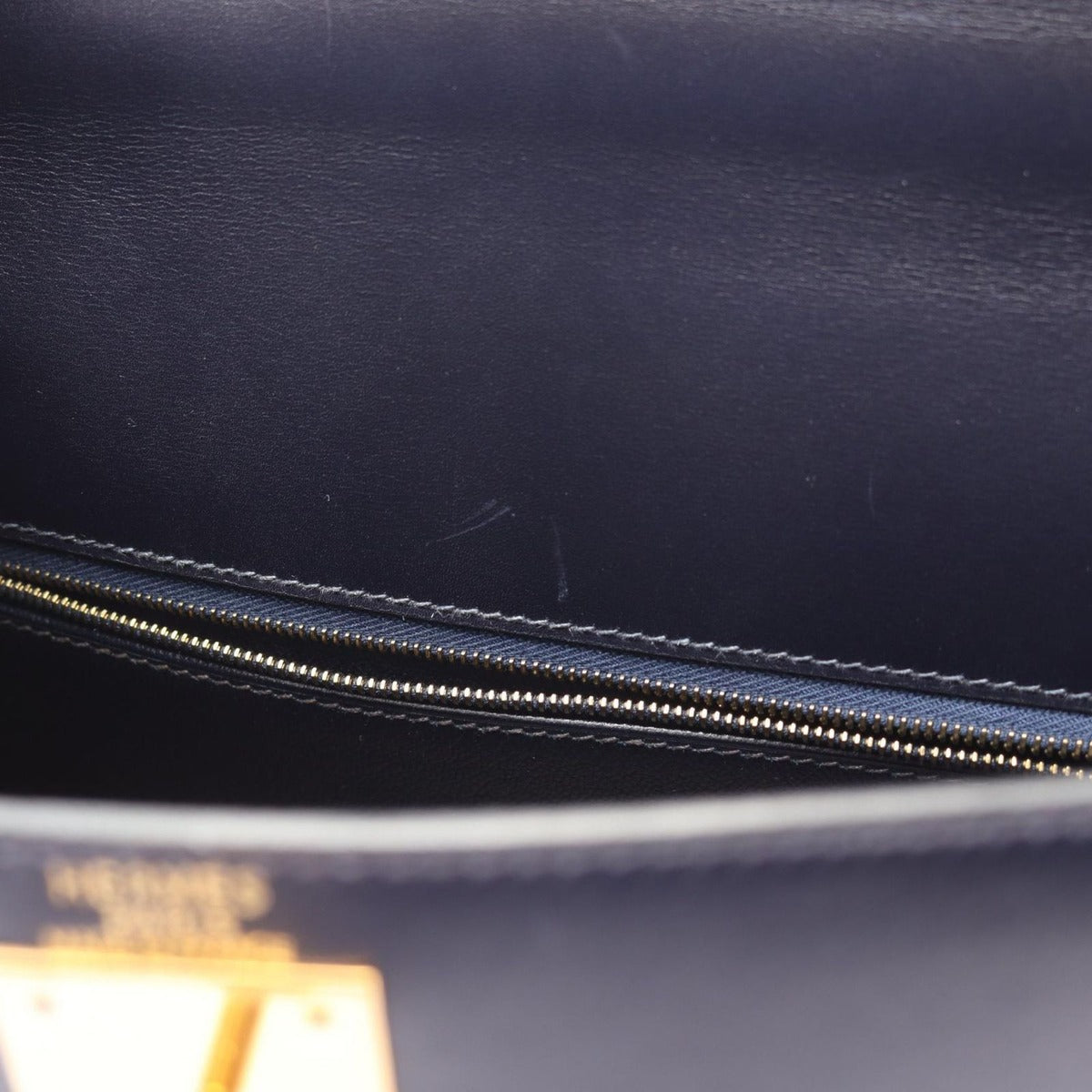 Hermes Handbag Kelly 28 Blue Indigo — view 7