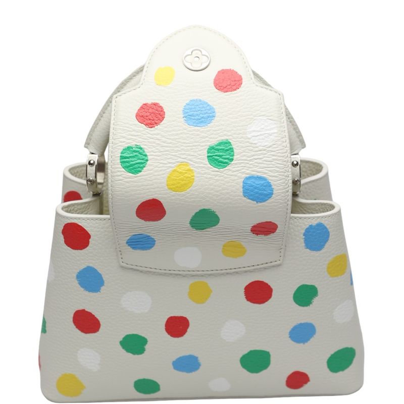 Louis Vuitton M21637 Painted Dot Handbag Capucines BB Yayoi Kusama Shoulder Bag