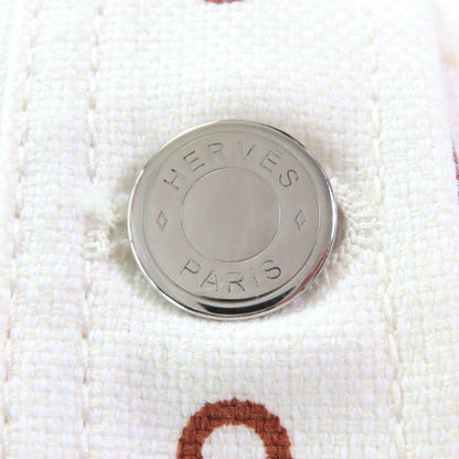 Hermes Cotton Chaine D'ancre Serie Button Belt No Sleeve Dress — view 5
