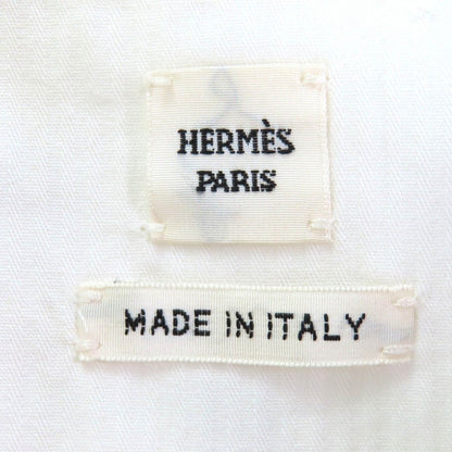 Hermes Cotton Chaine D'ancre Serie Button Belt No Sleeve Dress — view 6