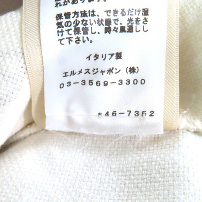 Hermes Cotton Chaine D'ancre Serie Button Belt No Sleeve Dress — view 9
