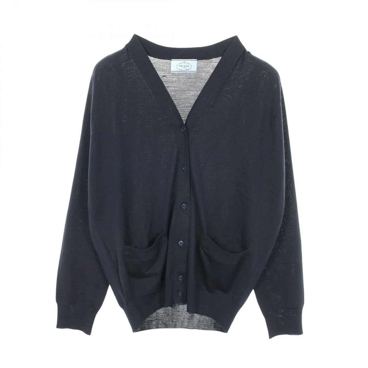 Prada Cardigan Wool Navy 38