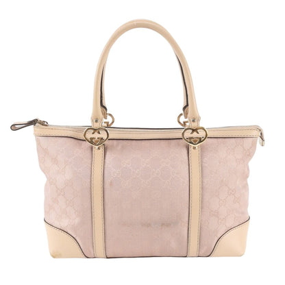 Gucci GG Canvas Brea Leather Tote Shoulder Hand Pink