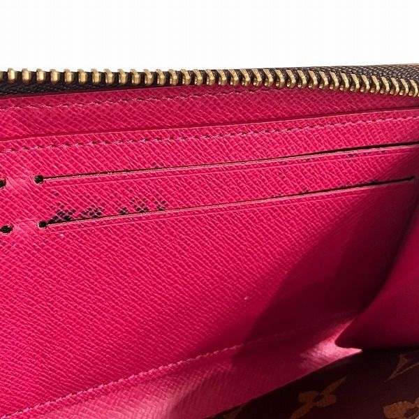 Louis Vuitton Monogram Portefeuille Cles Mance Flower Charm M64201 Long Wallet