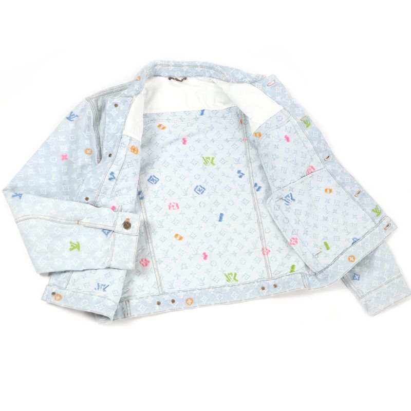 Louis Vuitton 2024 Tyler The Creator Monogram Denim Jacket Track Jacket Indigo