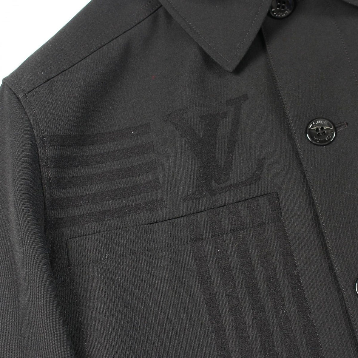 Louis Vuitton Coveralls Color Column Shirt Jacket Ttx Wool — view 10