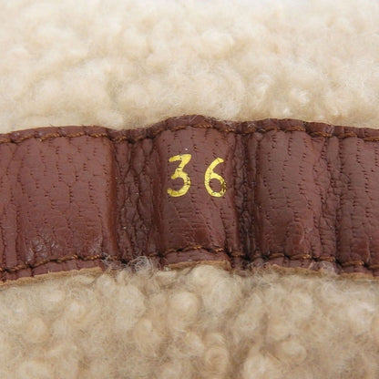 Loro Piana Lor Lace Up Shearling Boas Sneakers Brown 36 — view 8