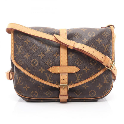 Louis Vuitton Shoulder Bag Saumur 30 Monogram Canvas Leather