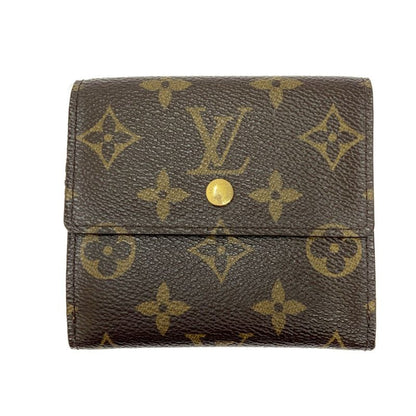 Louis Vuitton M61654 Monogram PVC Portefeuille Elise Brown 403621 Folding Wallet