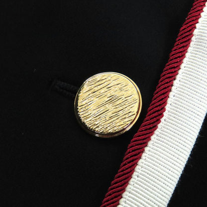 Gucci 523859 Lined With Chain Belt Pattern 100% Silk Peaked Lapel Tailored