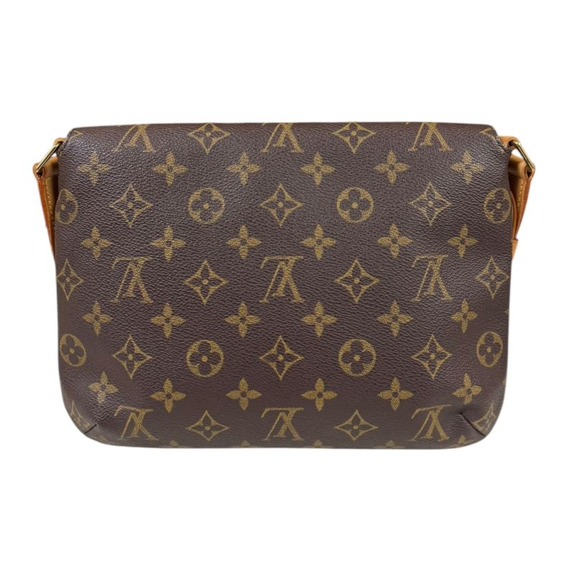 Louis Vuitton Musette Tango Monogram Shoulder Bag Monogram Canvas M51257 Brown