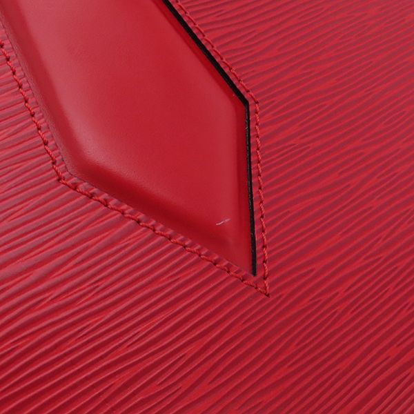 Louis Vuitton Shoulder Bag Voltaire Epi Leather Castilian Red Gold Hardware Red