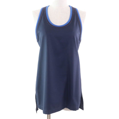 LOEWE S540y07x31 100% Wool None Fabric Ribbed Tank Top Dark Navy 32 Genuine
