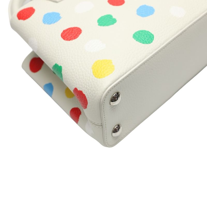 Louis Vuitton M21637 Painted Dot Handbag Capucines BB Yayoi Kusama Shoulder Bag