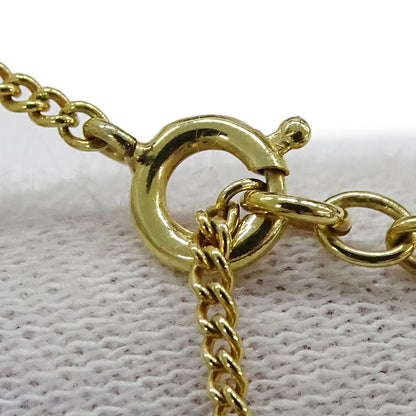 Dior Necklace Women's Branded Rhinestone Plated Gold Black CD Logo Accessory