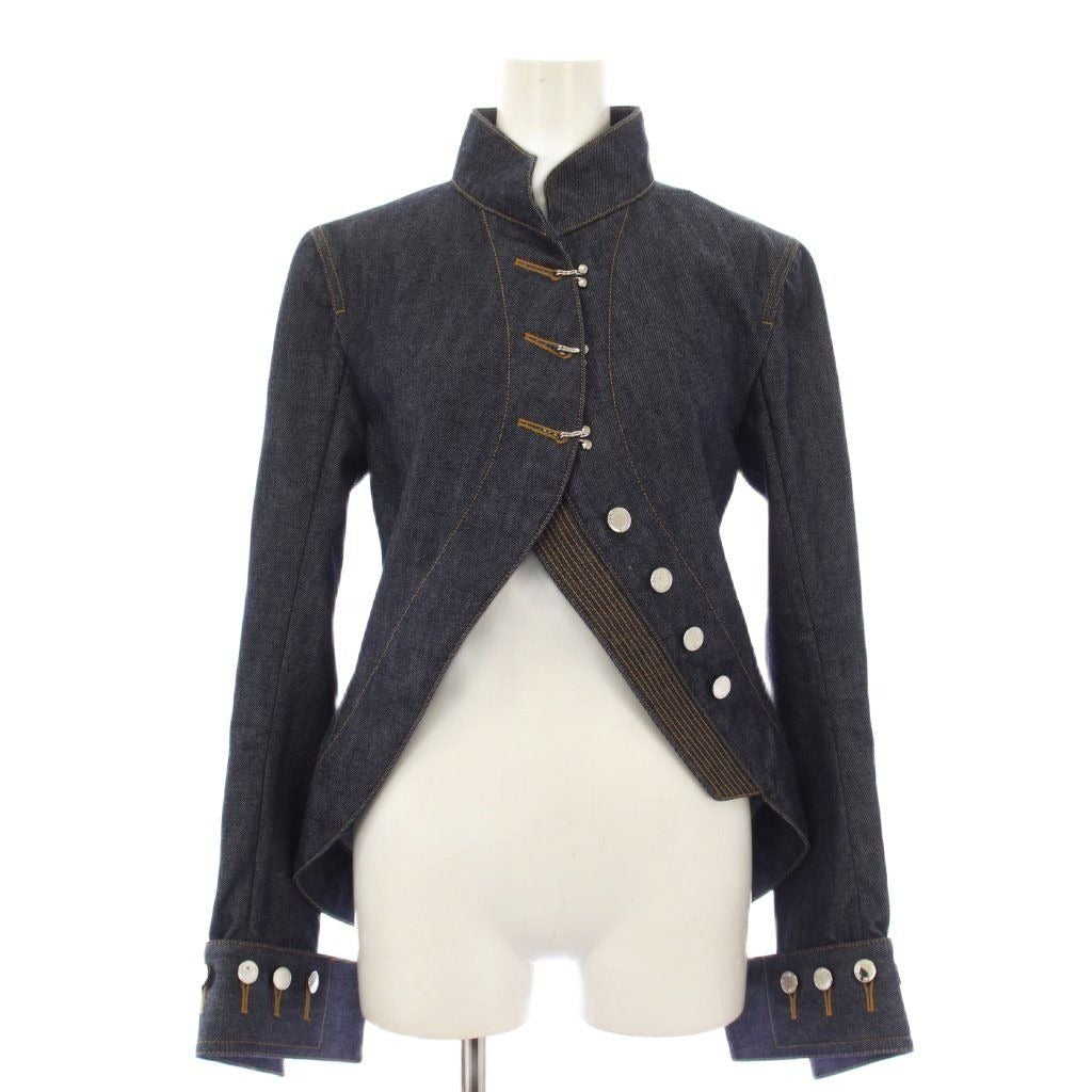 Louis Vuitton LV Asymmetric Denim Jacket 34 Indigo