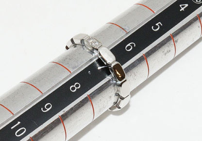 Chanel Pt950 Diamond 2P (approx 002ct) Première Promes Wedding Ring Width 25mm