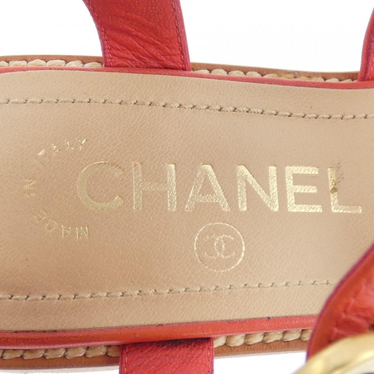 Chanel Sandals Red 36 — view 6