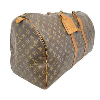 Louis Vuitton Boston Bag Monogram Keepall 55 Brown — view 2