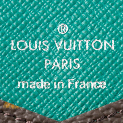 Louis Vuitton Card Case Organizer De Poche Brown/borneo Green