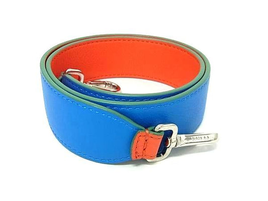 Fendi Strap You Leather Shoulder Strap For Bag Shoulder Strap Blue