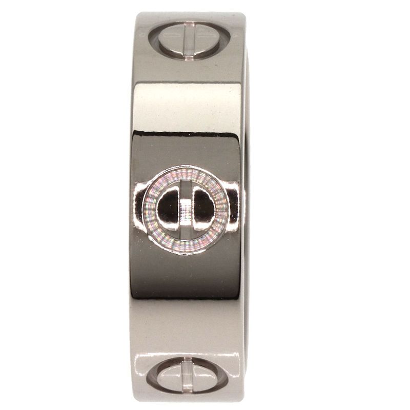 Cartier Love Ring #51 Ring - 18K White Gold Ladies