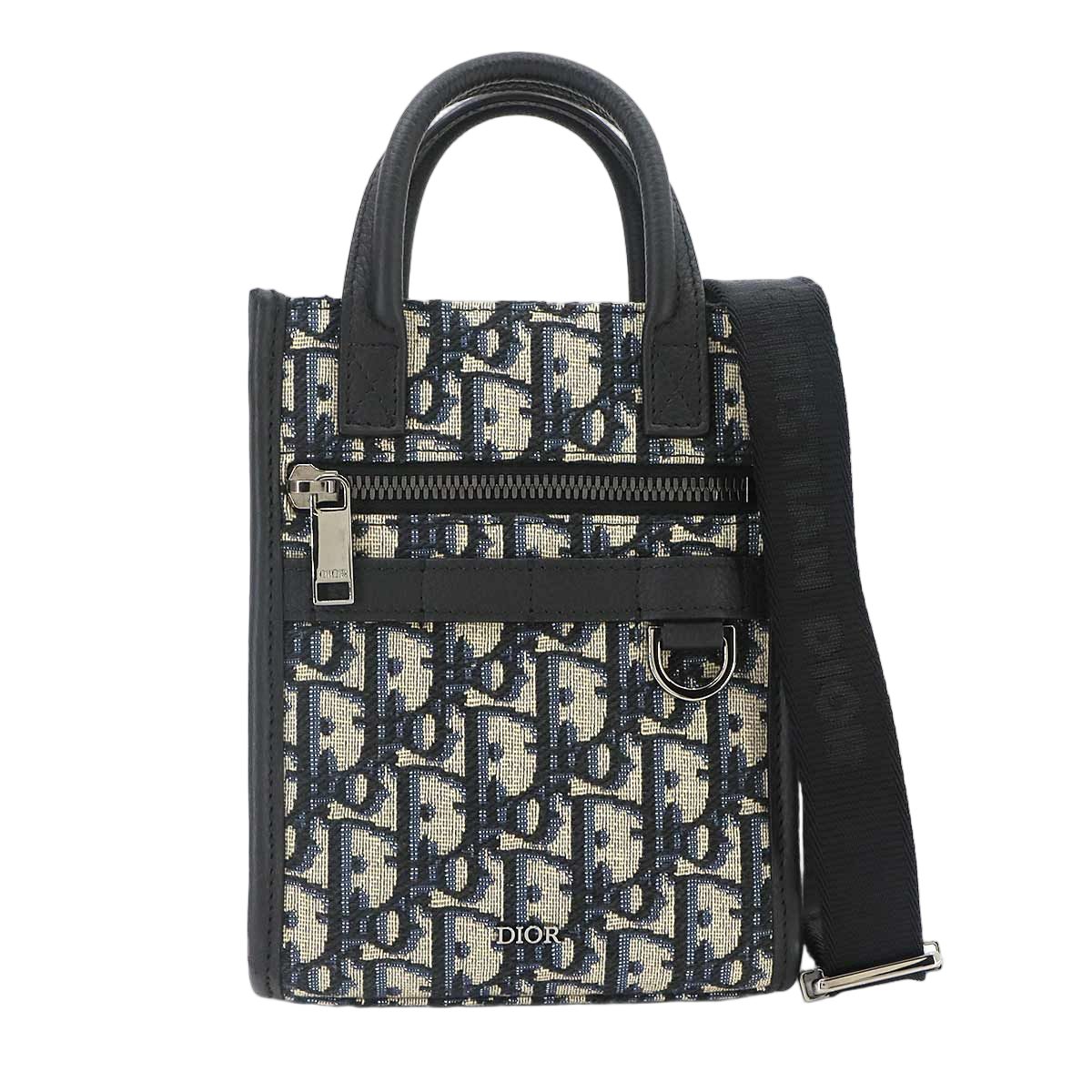 Dior 2-Way Tote Shoulder Bag Oblique