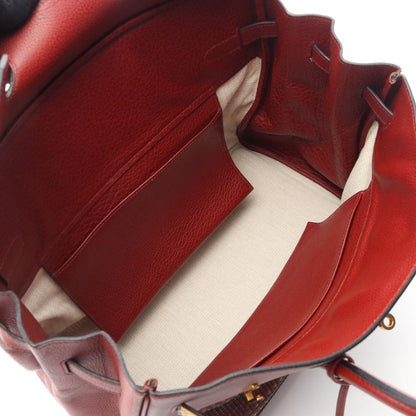 Hermes Handbag Birkin 35 Horse Hair Rouge Ash Leather — view 3